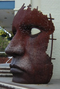 Marlowe theatre sculpture